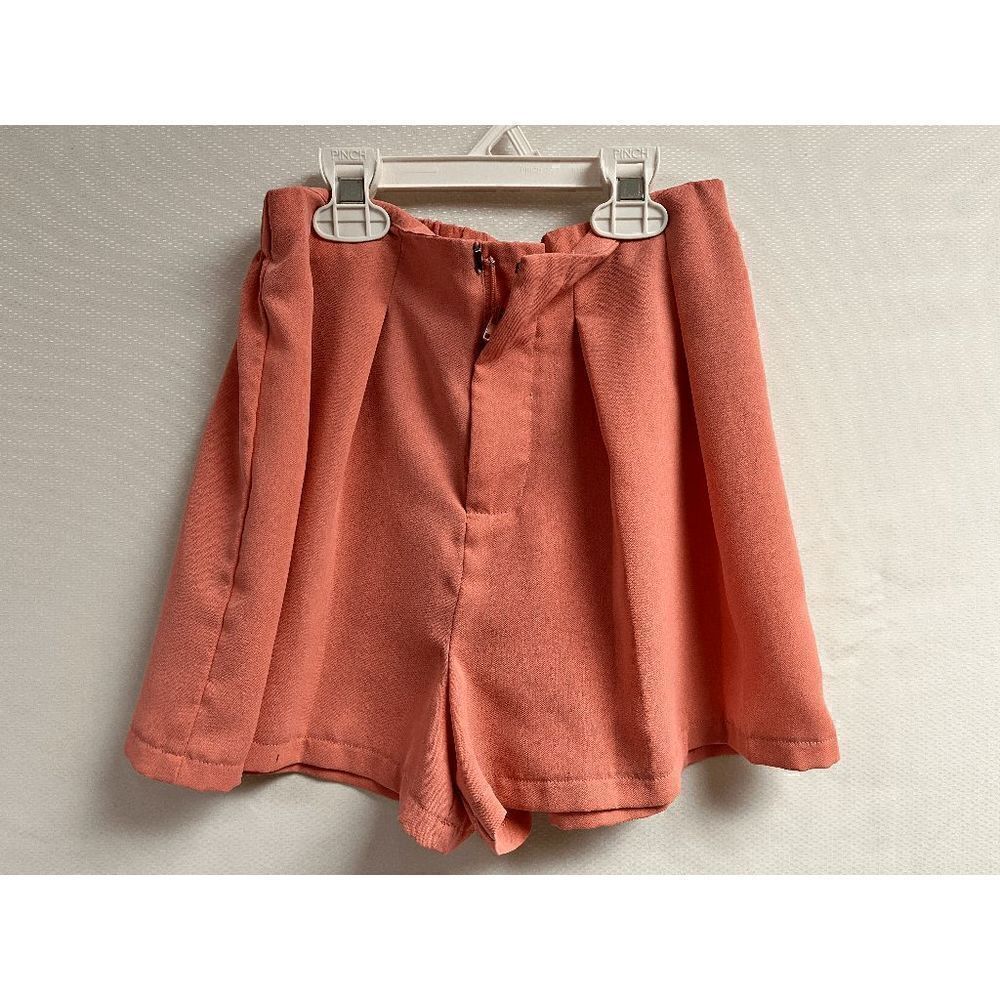 Forever 21 Womens Girls High waist/rise Plated Trouser Shorts Pink 9/10